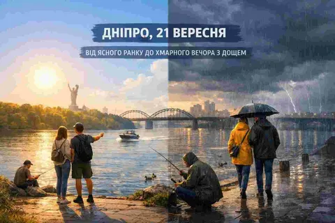 Дніпро 21 вересня: ясний ранок, хмарний вечір і невеликий дощ