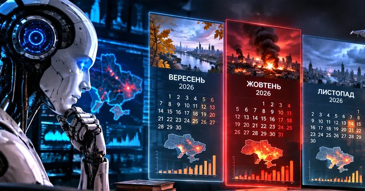 Осінь-2026: які місяці ШІ вважає найбільш критичними для України