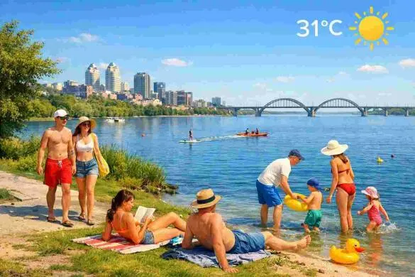 10 серпня у Дніпрі: спека до +31°С та ясне небо без опадів