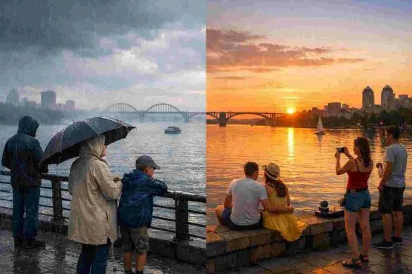 19 серпня у Дніпрі: дощовий ранок і теплий ясний вечір