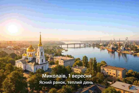 1 вересня у Миколаєві: ясний ранок, теплий день і +29°C увечері